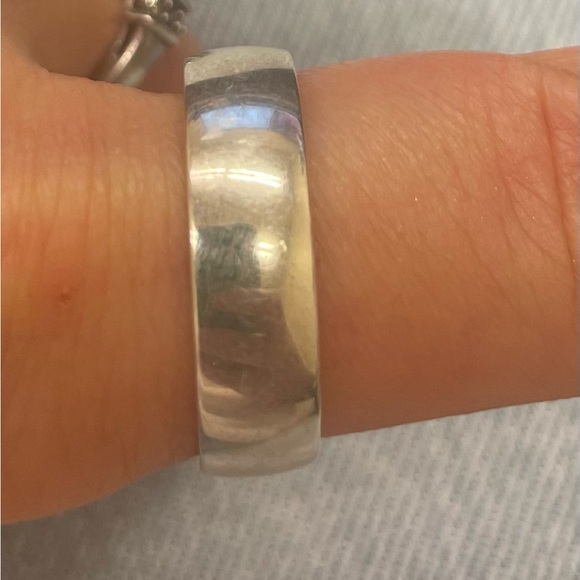 James Avery Men’s Sterling Silver Band Ring – Size 10 – Engraved Inside